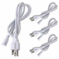 4PCS 4FT US Power Cords Cables For T5 T8 LED Tube Light Fixtures 3-Pin US Plug