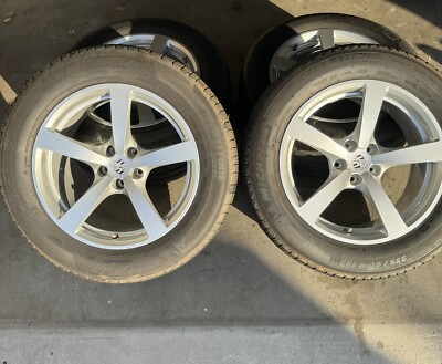 4 Porsche Macan 18 Inch Wheels with Original Tires and TPM only