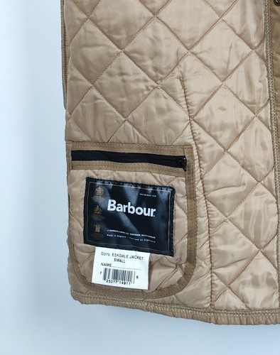 Barbour Eskdale Jacket Small D370 Quilted Beige Size S - Picture 4 of 4