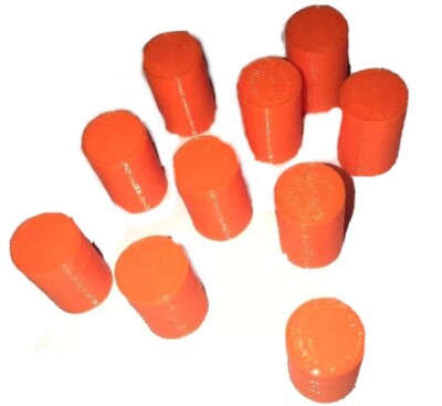O Scale Model Railroad Scenery 10 Drums Barrels 55 Gallon Orange