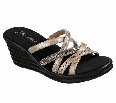 skechers rose gold sandals