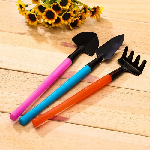 3 Pcs Metall Gartenarbeit Griff Pflanzung Kinder Sand Spielzeug - Bild 5 von 11