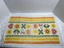 Sayco VTG MCM 1970s Floral Kitchen Towel Great Piece Of Home To Have (Box A4)
