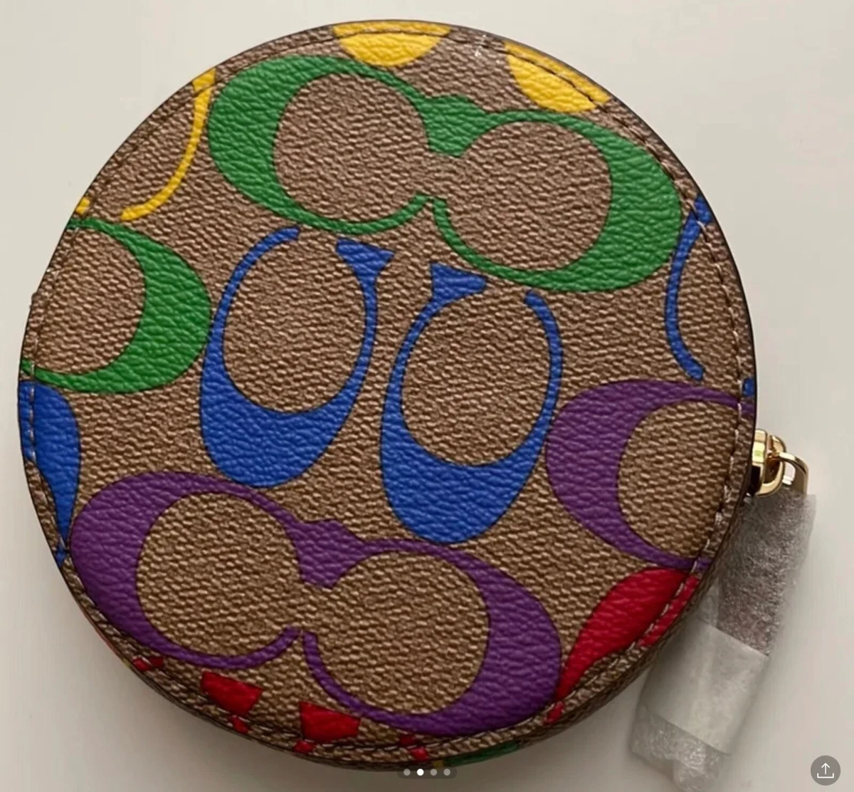 Coach rainbow circle bag sale