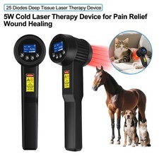 Horse Cat Dog Pets Pain Relief Cold Laser Physical Therapy Device 5W 808nm 650nm