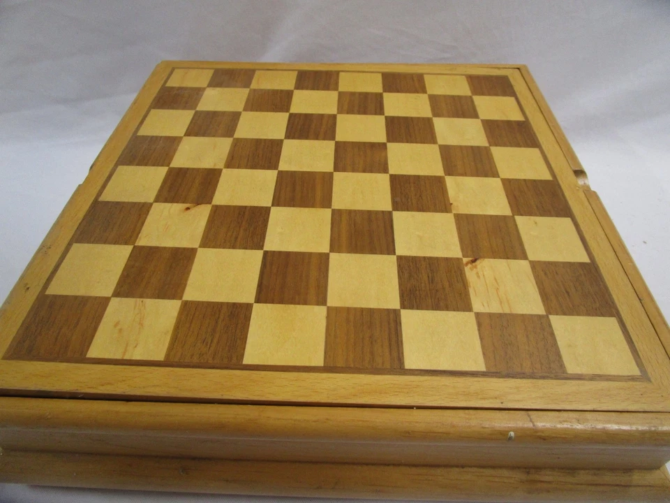 Wooden Multi-Game Set Chess Backgammon Dominoes Cards Compendium - Image 2 of 4