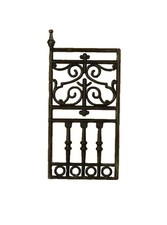 Dolls House Railing Black 1 Panel Plastic Exterior Garden Miniature 1:12th Scale