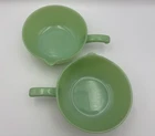Pair of 2 Vintage Fire King Ware Jadeite Batter Bowl Skillet Bowl