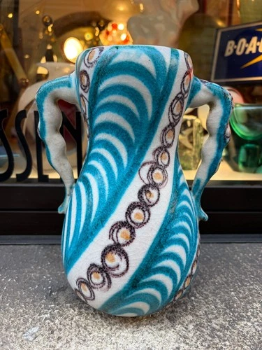 PINTO VITRI Salerno CERAMICA ceramic vase vintage shrimp area