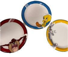Bugs Bunny , Tweety, Taz 1998 Gibson Warner Bros Looney Tunes 8" Plates Lot Of 3