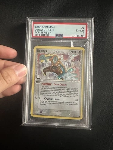 Pokémon Deoxys 2/17 POP Series 4 Holo Delta Species Rare PSA 6