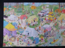 Camping in the Forest a 1000 piece jigsaw by Van Haasteren and Jumbo - Complete.