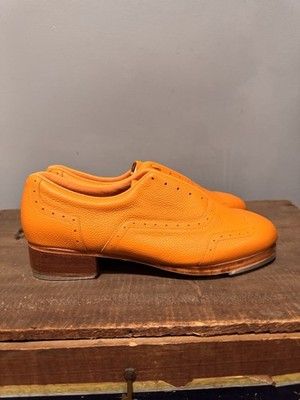 Bloch Jason Samuels Smith Tap Shoes Orange Leather Men s Size 9 New In Box