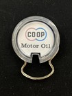 Coop Motor Oil Three Seasons Dual Auto Truck Farming Vintage Keychain — photo 1