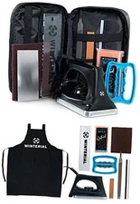  Snowboard and Ski Tuning Kit, with Iron, All-Temp Snowboard Wax, Angled Edge 