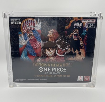 Emperors in the New World Booster Box OP-09 Op09 Englisch One Piece + Acryl Case