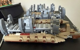 Lego Star Wars 75086 Battle Droid Troop Carrier And Two Other Droid Carriers