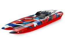 Traxxas DCB M41 Widebody Rot/Blau Katamaran Brushless Rennboot 80mk/h 57046-4