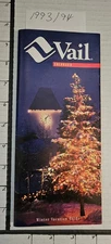 1993/94 VAIL SKI AREA 20P BROCHURE W/ TRAIL MAP.  MINT