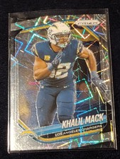 2025 Panini Prizm Football Silver Lazer Prizm - #161 Khalil Mack - Los Angeles 