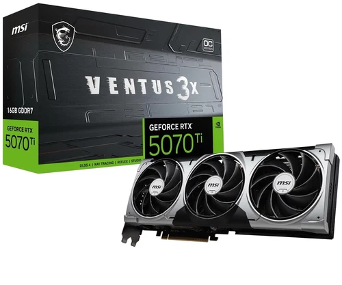 MSI Ventus 3X OC GeForce RTX 5070 Ti 16GB Nvidia Graphics Card New Sealed
