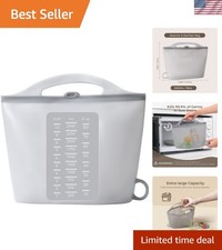 Large 85oz Silicone Microwave Steam Sterilizer Bag for Baby Bottle, Breast Pu...