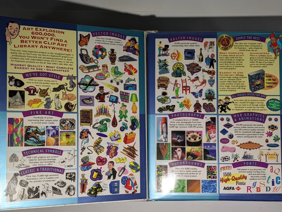 Art Explosion 600,000 Images Clip Art Software 29 CDs Vintage - Used - Complete - Image 3 of 3