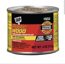 DAP Plastic Wood Professional Wood Filler Natural 4 oz Shrink Crack Resistant