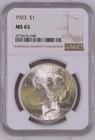 1923 Peace Silver Dollar NGC MS-65