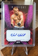 Chuck Liddell 2024 Topps UFC Midnight Glimmer Graphs Twilight 65/99