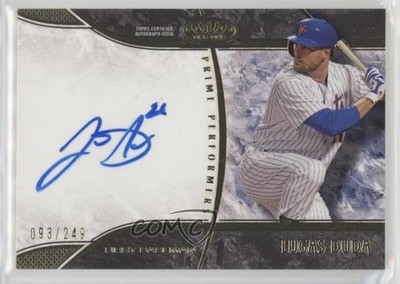 2016 Topps Tier One Prime Performers Auto 93/249 Lucas Duda #PP-LD Auto 00q0