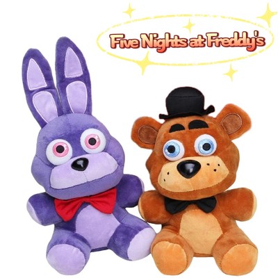 Five Nights at Freddy's 7'' Purple Bonnie & Brown Fazbear Plüsch Spielzeug NEU