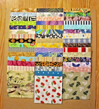 175. Grab Bag 5X5" Fabric Sq. 2-6pc. Ea. Color/Print. No Solids.
