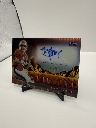 2024 Topps Midnight - Horizon Signatures Steve Young #HZS-SY Dusk /75 (AU) - Picture 2 of 10