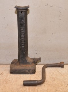 Rare antique International Harvester IH jack No P 15 & wrench tractor truck tool