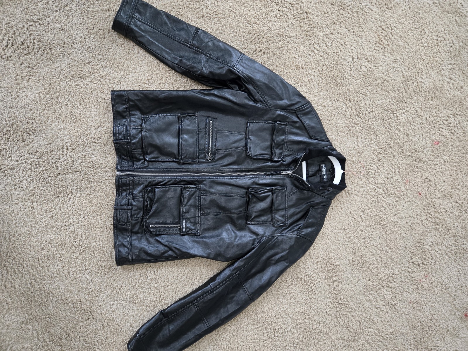members only leather jacket large - image 3