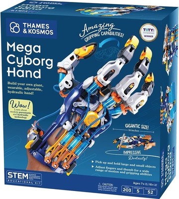 Thames & Kosmos Mega Cyborg Hand STEM Experiment Kit | Build Your Own GIANT Hydr