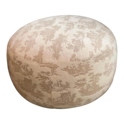 Moroso Hocker Pacific Rund Stoff Snow Magic Creme