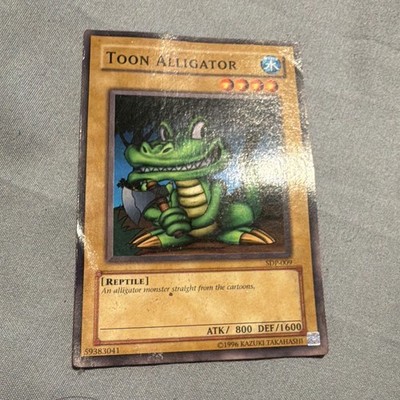 Konami Yu-Gi-Oh! TCG Toon Alligator SDP-009 Starter Deck Pegasus Common EN 1996