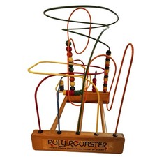 Anatex Rollercoaster Wooden Bead Maze 12 x15 x20 VGUC Preschool Toy
