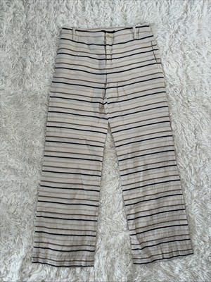 Max Mara Weekend Linen Blend Wide Leg Pants Size 6