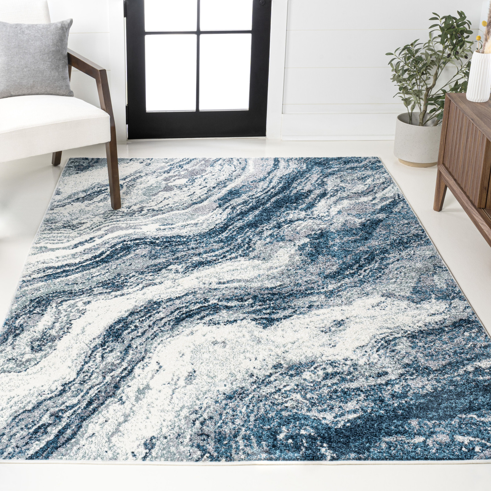 Jonathan Y Supersoft 3x5 Abstract Multicolor Area Rug SEU300-3