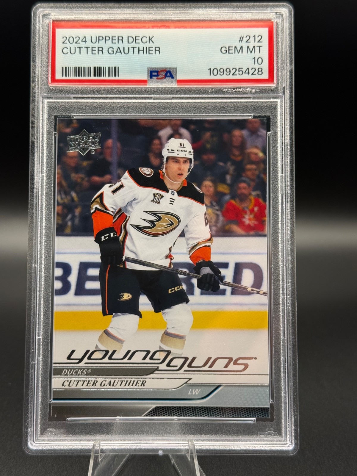 Cutter Gauthier 2024 Upper Deck #212 Young Guns - PSA 10