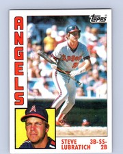 1984 Topps #266 Steve Lubratich California Angels Baseball Rookie Card RC. rookie card picture