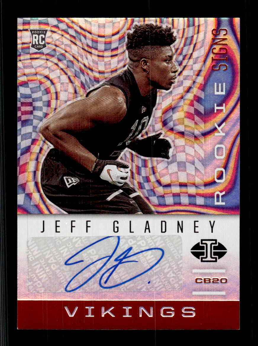 Jeff Gladney Panini Illusions Rookie Signs #RS35 Orange