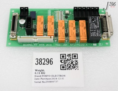 38296 TOKYO ELECTRON Leiterplatte, RY MTR TOB1 051 RPC-T0051A-11