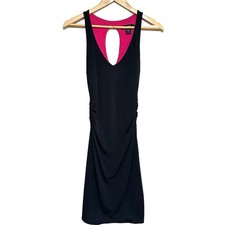 Express Dress Women Size 4 Black Sleeveless Sexy Mini Party/Cocktail Bodycon Y2K