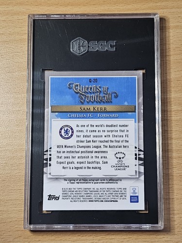 2022-23 Topps Chrome UEFA Women’s Queens Of Football Sam Kerr - SGC 9.5 Auto 10 - Bild 2 von 2