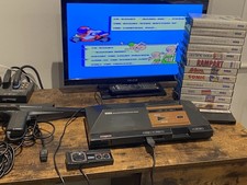 Sega Master System MK1 Console & 15 Games Bundle + controllers light phaser guns