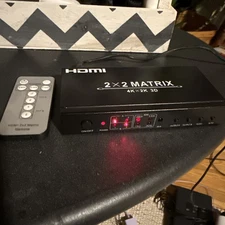 CKITZE BG-525 2x2 Port Matrix Ultra 1080p HD up to 4K/2K HDMI Switcher/Splitter